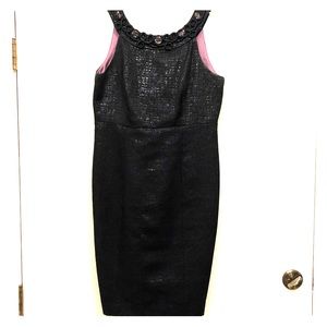 Muse fitted black dress size 8